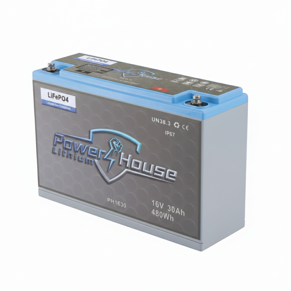 PowerHouse Lithium 16V 30AH Deep Cycle Battery