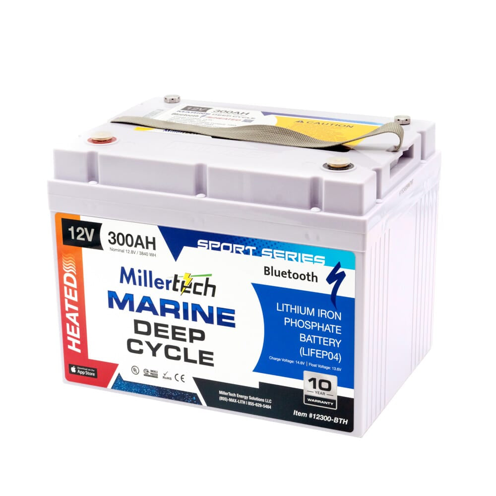 Millertech Lithium 12V 300AH Deep Cycle Battery
