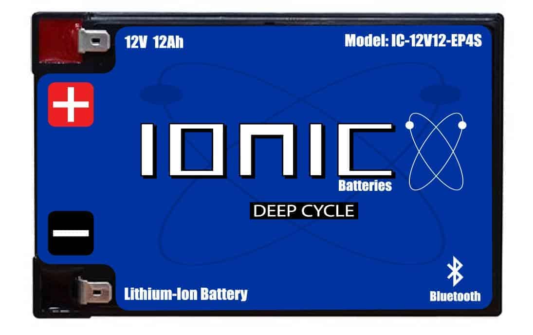 Ionic Lithium 12V 12AH Deep Cycle Battery