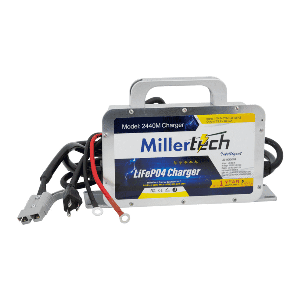 Millertech Lithium 24V 40A Waterproof Lithium Battery Charger