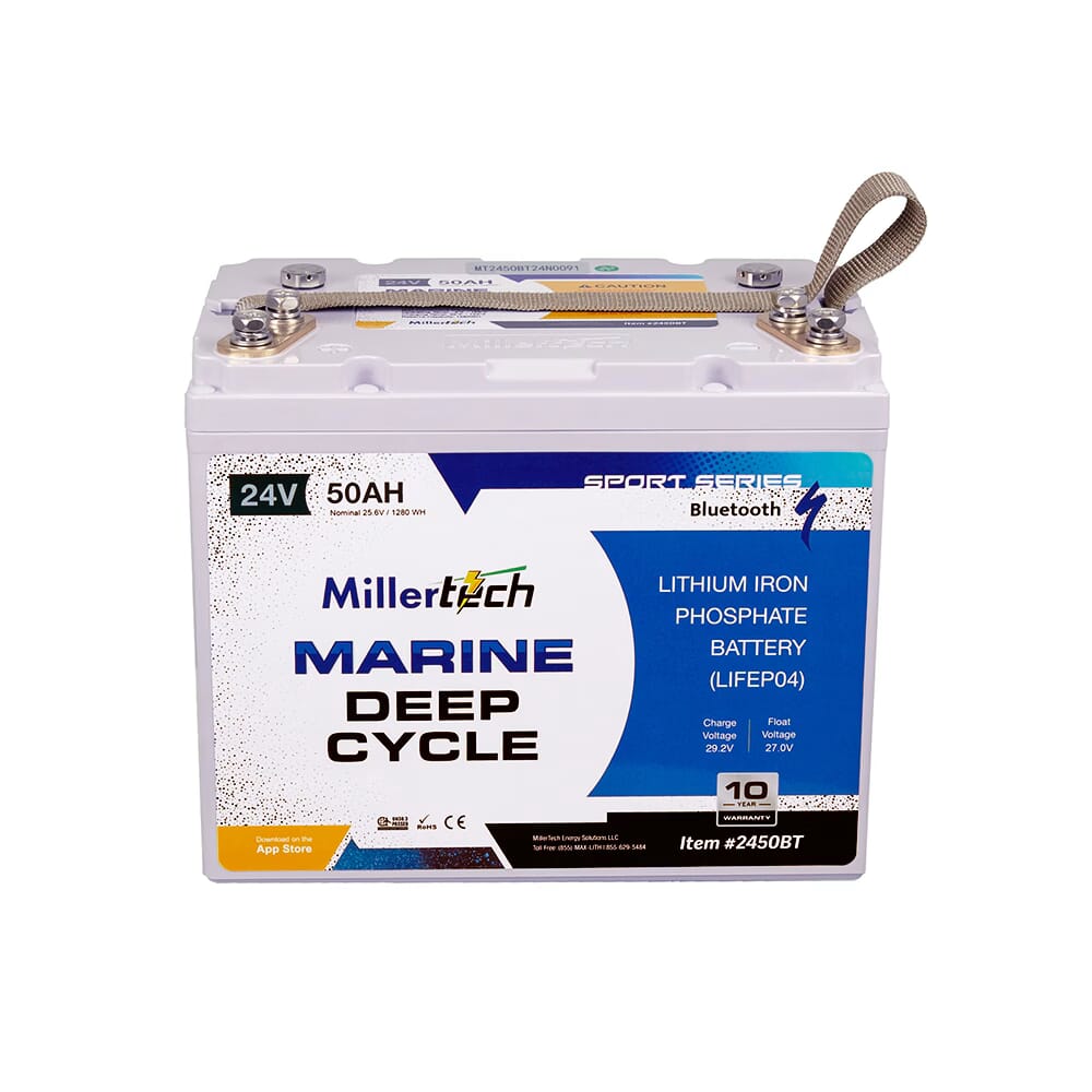 Millertech Lithium 24V 50AH Deep Cycle Battery