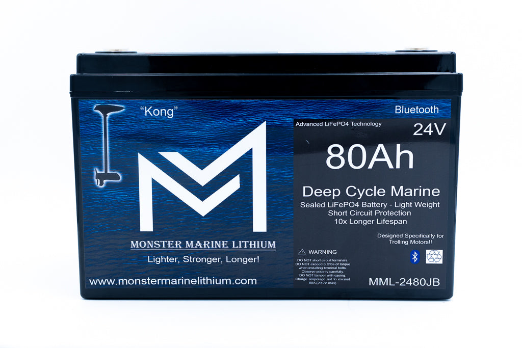 Monster Marine Lithium 24V 80AH Trolling Battery