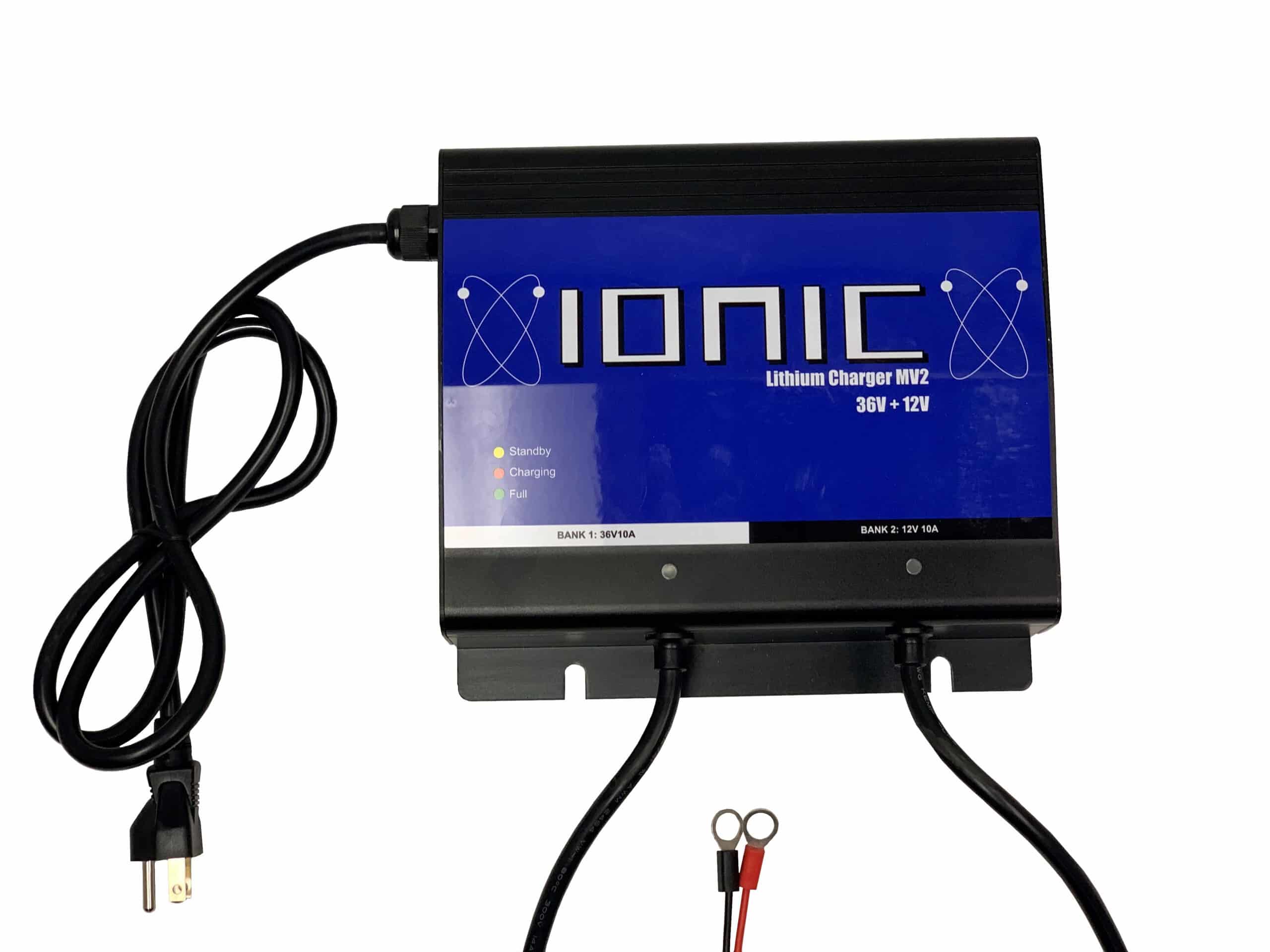 Ionic Lithium 36V/12V 10A Lithium Battery Charger
