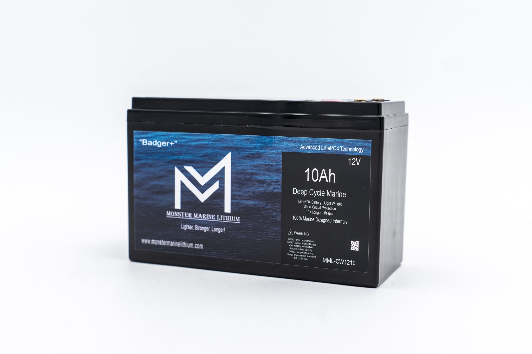 Monster Marine Lithium 12V 10AH Deep Cycle Battery