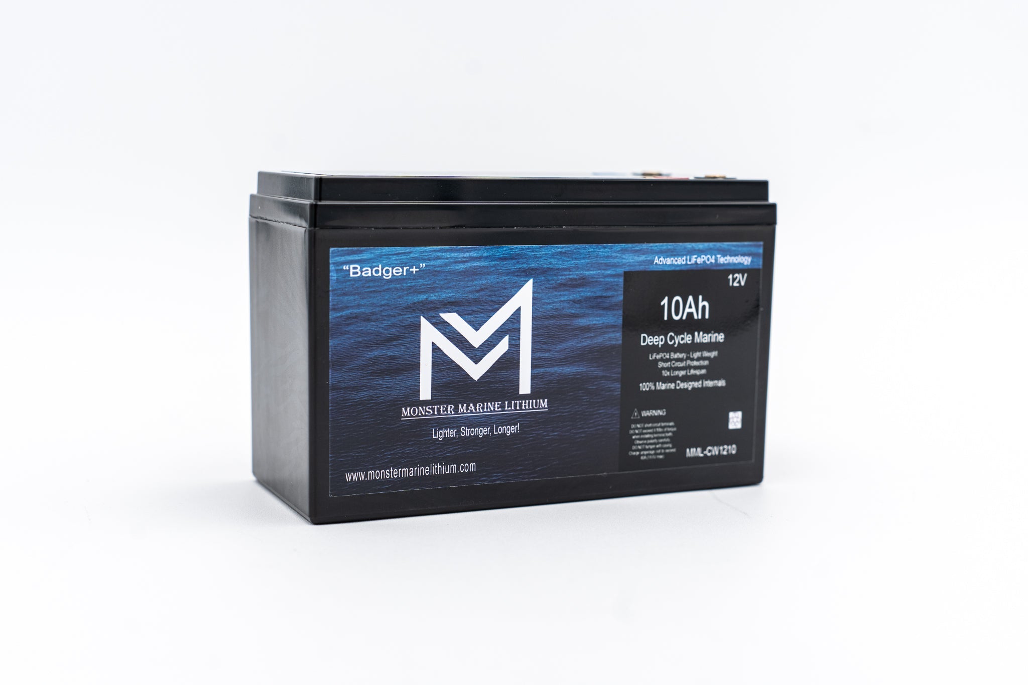 Monster Marine Lithium 12V 10AH Deep Cycle Battery