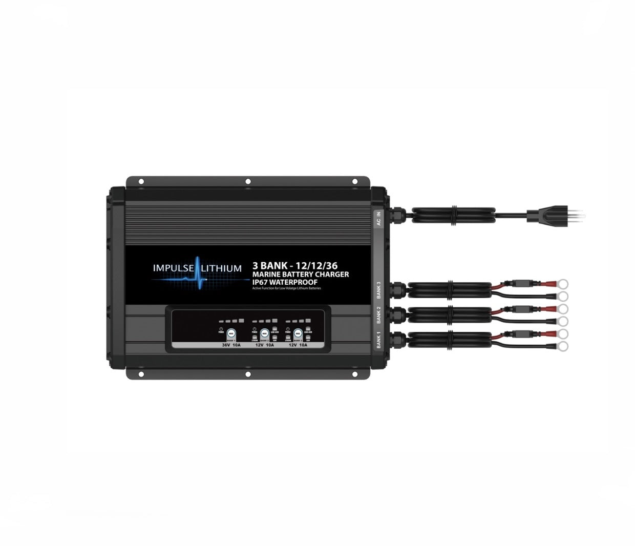 Impulse Lithium 3 Bank – 12/12/36 AC Charger