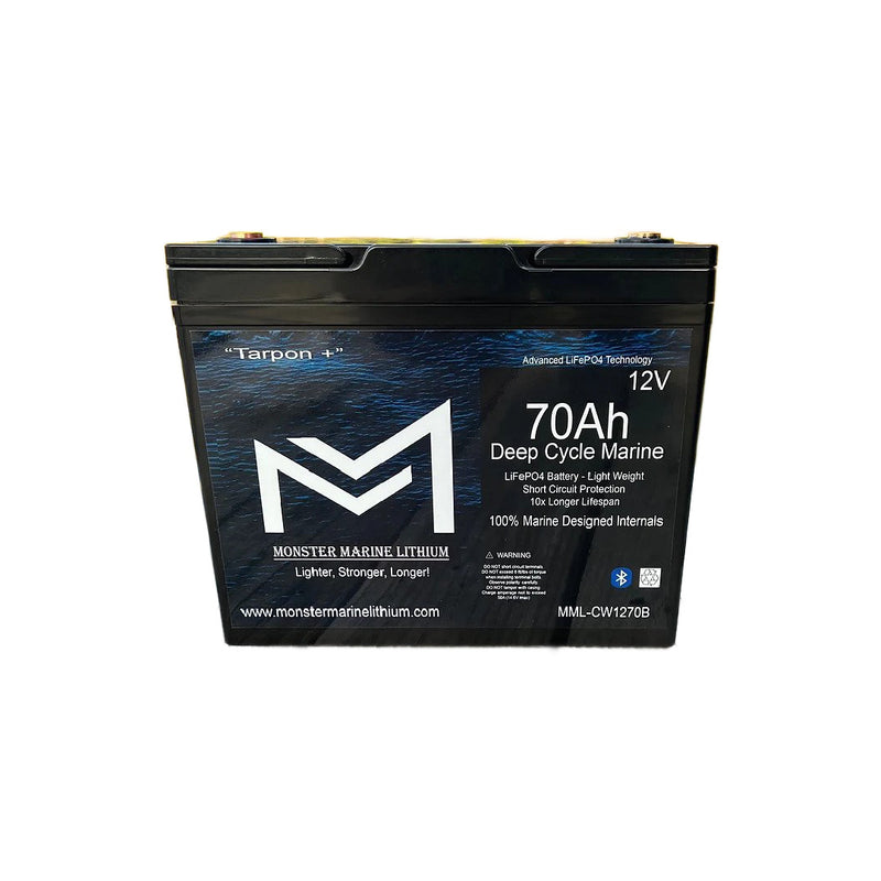 Monster Marine Lithium 12V 70AH Deep Cycle Battery