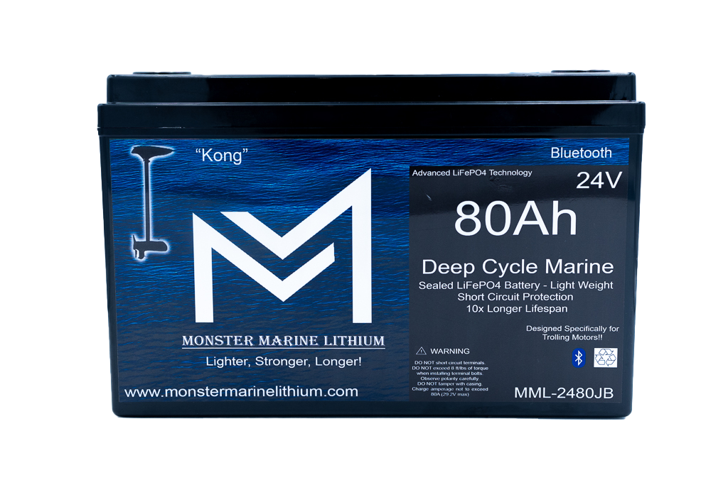 Monster Marine Lithium 24V 80AH Trolling Battery