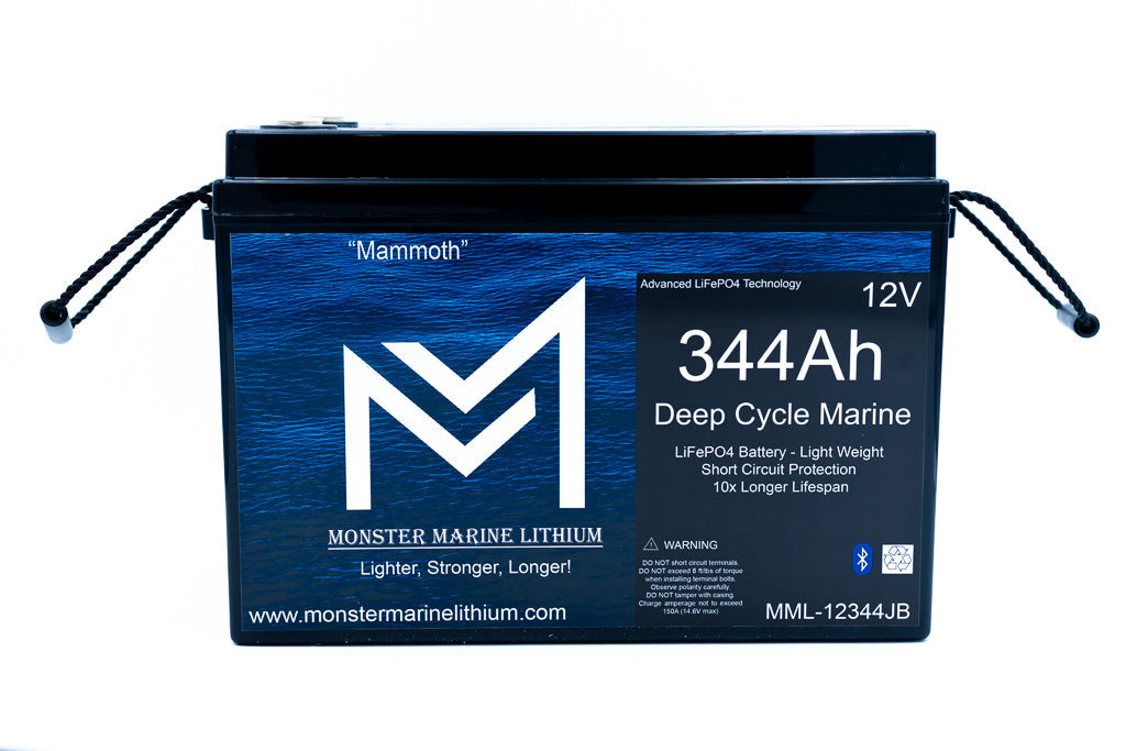 Monster Marine Lithium 12V 344AH Deep Cycle Battery