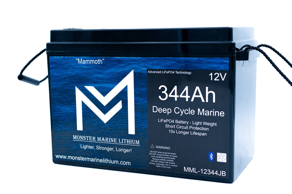 Monster Marine Lithium 12V 344AH Deep Cycle Battery