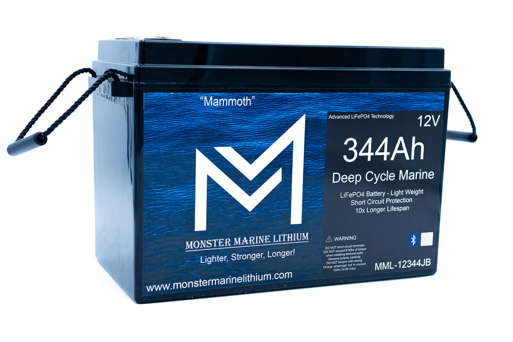 Monster Marine Lithium 12V 344AH Deep Cycle Battery