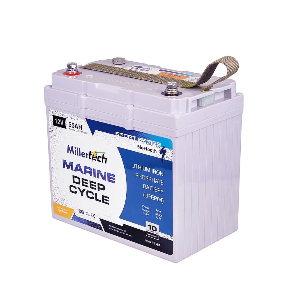 Millertech Lithium 12V 55AH Deep Cycle Battery