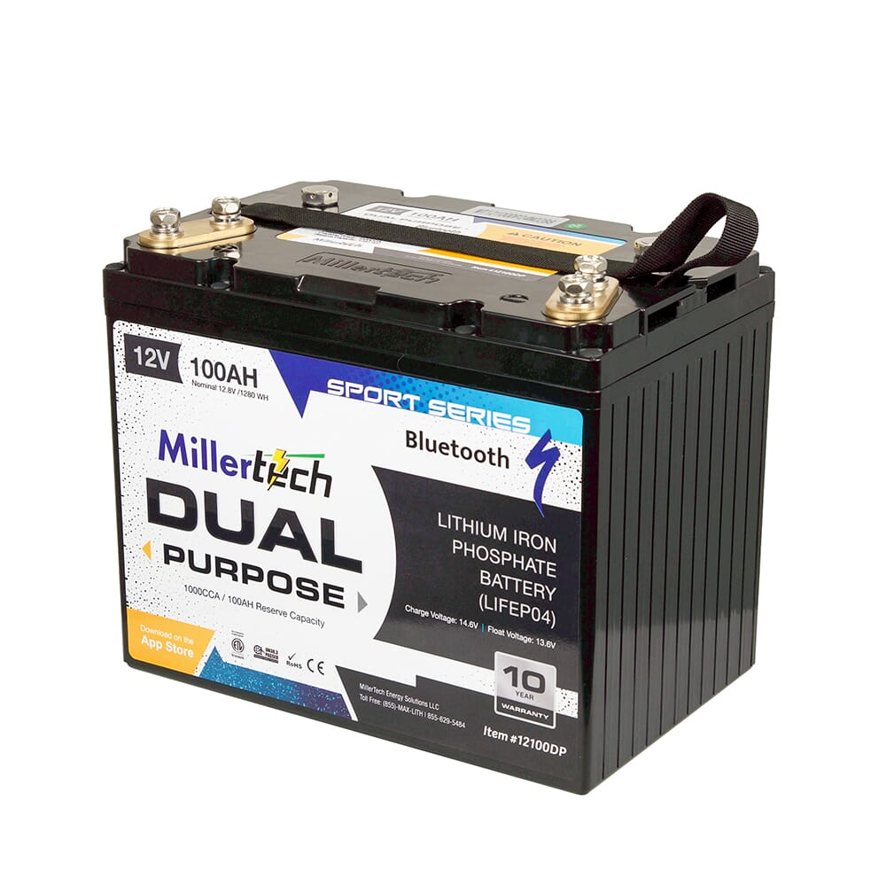 Millertech Lithium 12V 100AH Cranking Battery