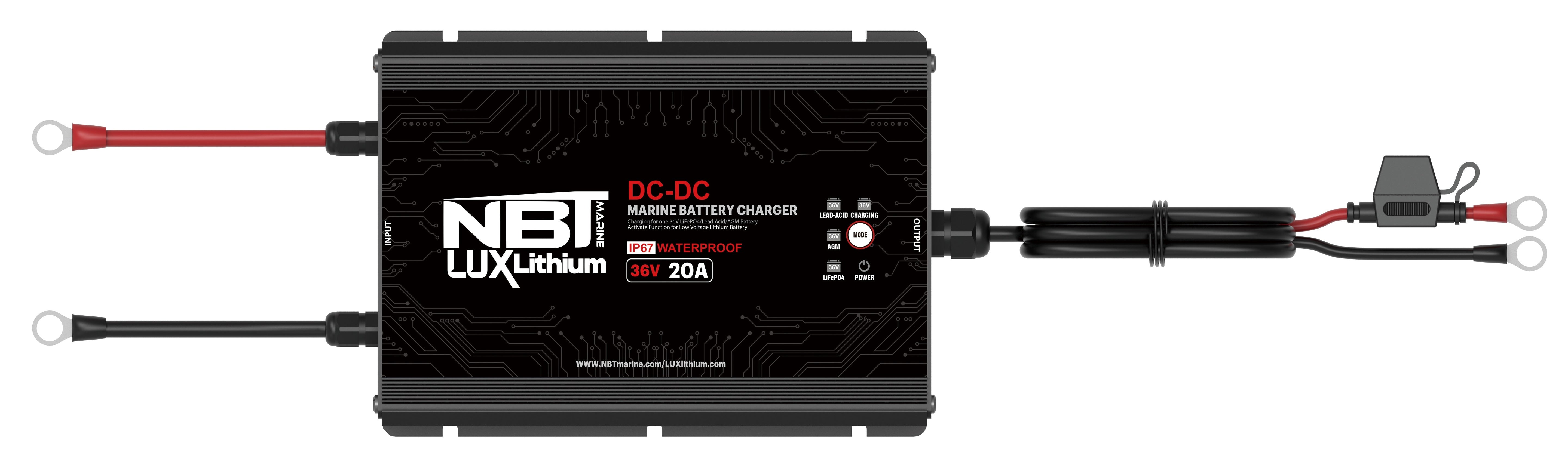 NBT Marine Lux Run Charge System 36v 20Ah DC-DC