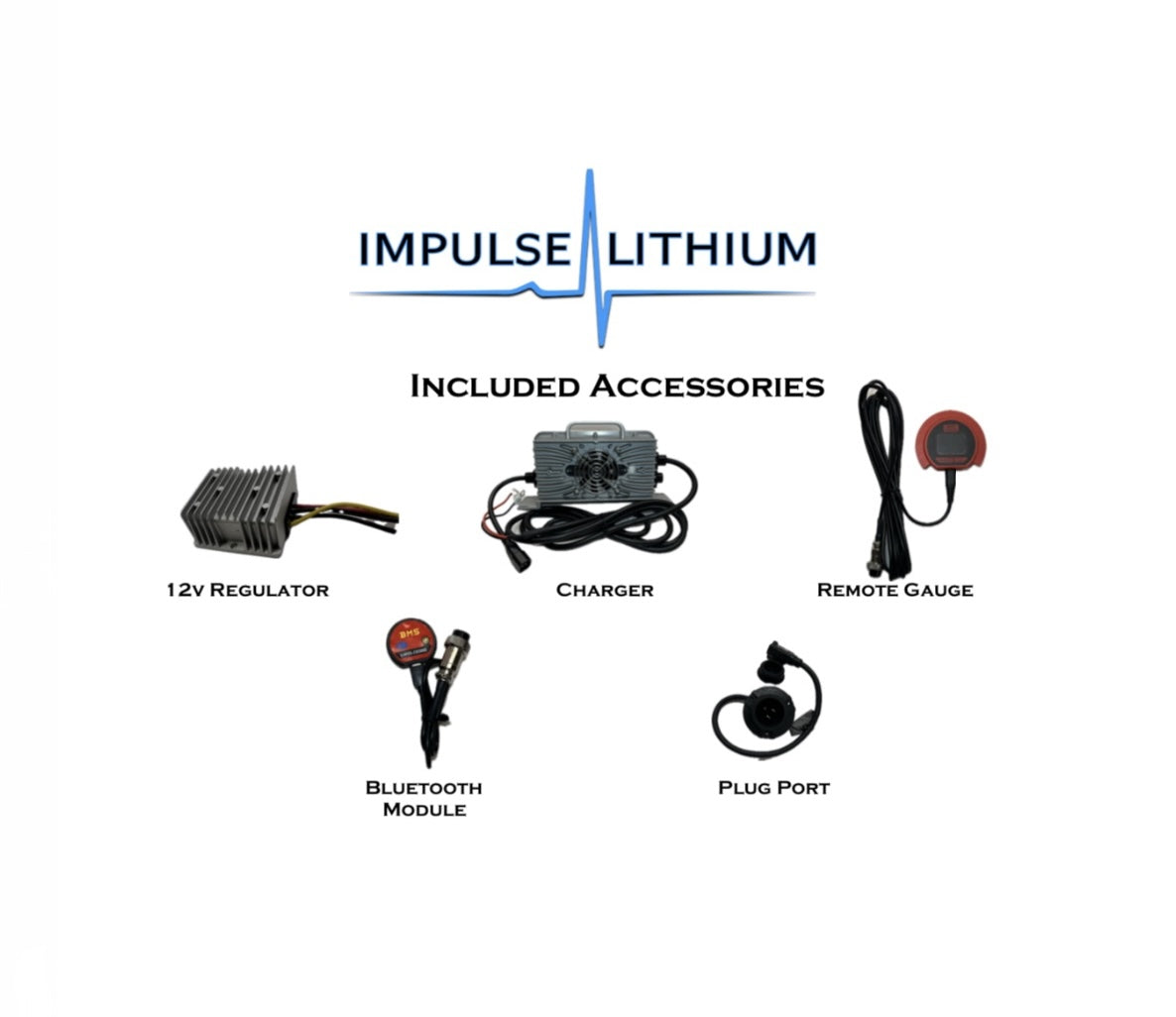 Impulse Lithium 48V 105AH Golf Cart Battery