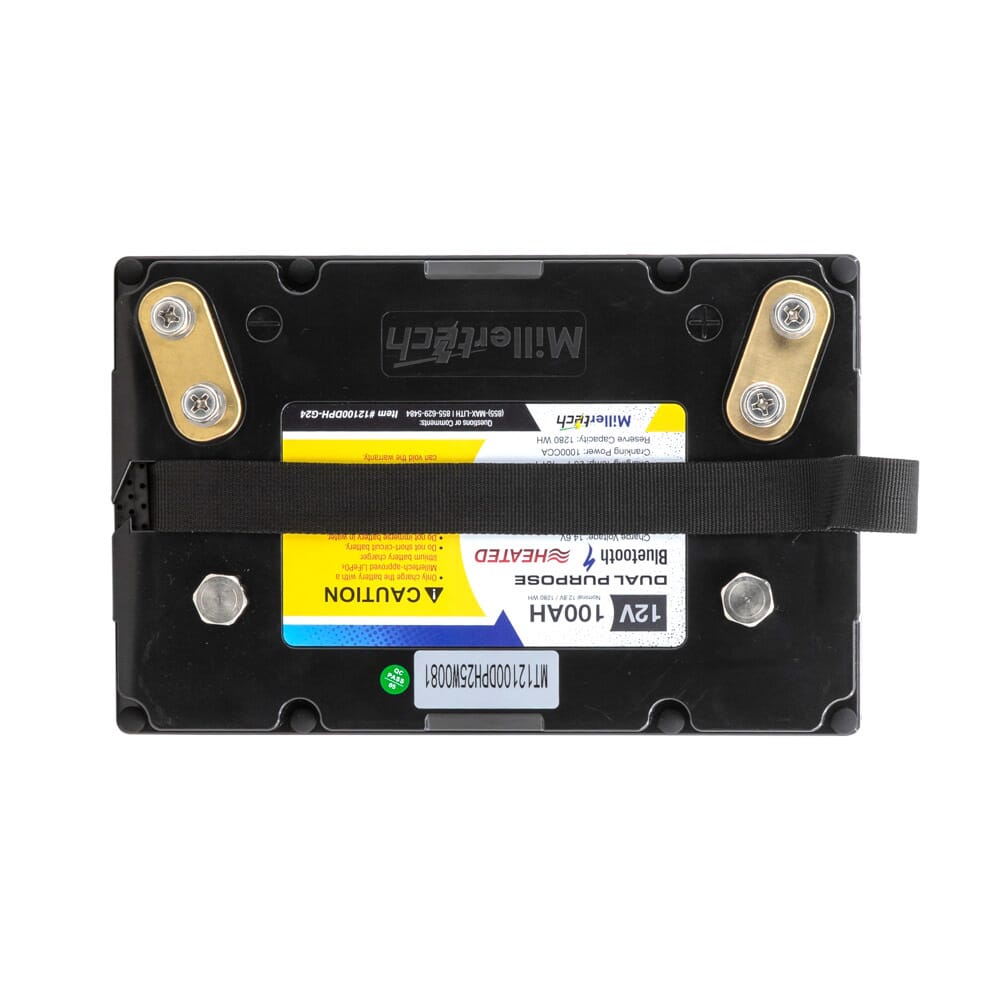 Millertech Lithium 12V 100AH Dual Purpose Battery