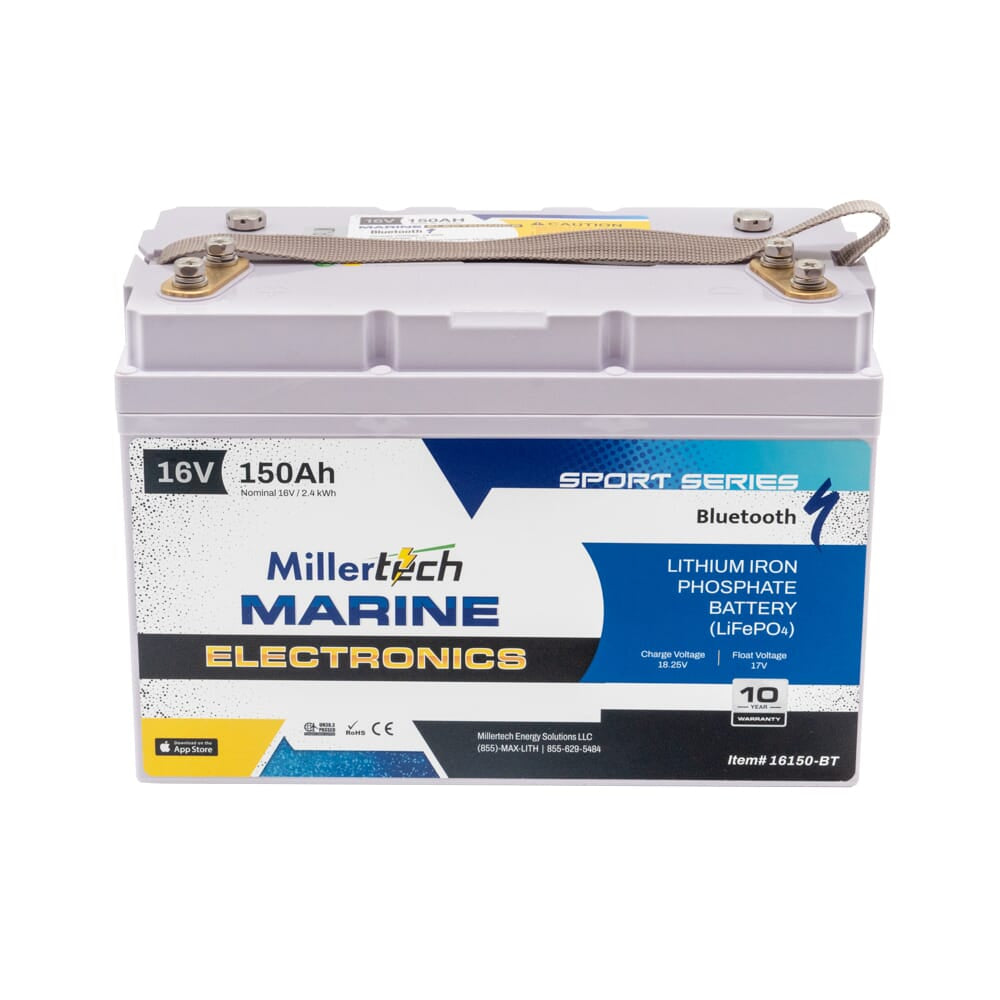 Millertech Lithium 16V 150AH Deep Cycle Battery