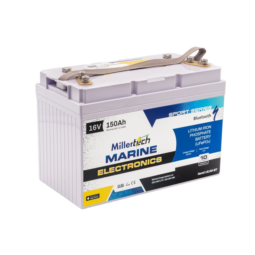 Millertech Lithium 16V 150AH Deep Cycle Battery
