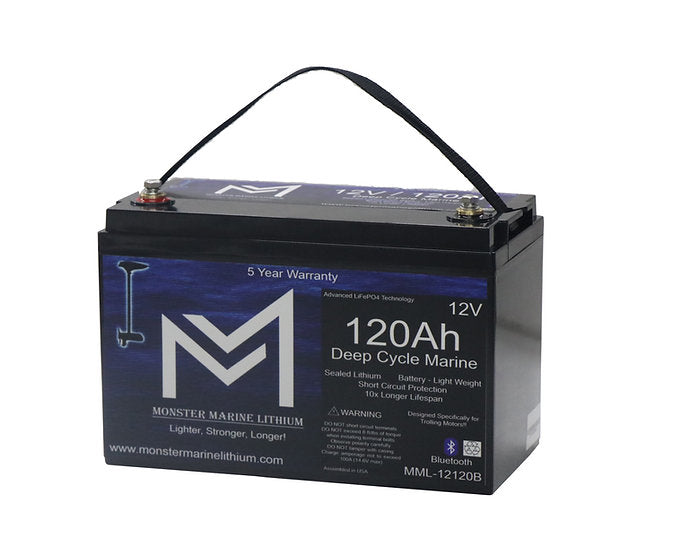 Monster Marine Lithium 12V 120AH Deep Cycle Battery