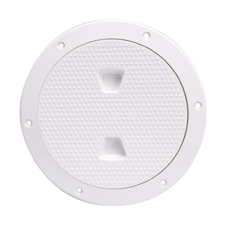 Beckson 6" Non-Skid Screw-Out Deck Plate - White [DP62-W] - Mealey Marine