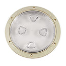 Beckson 8" Clear Center Screw-Out Deck Plate - Beige [DP80-N-C] - Mealey Marine