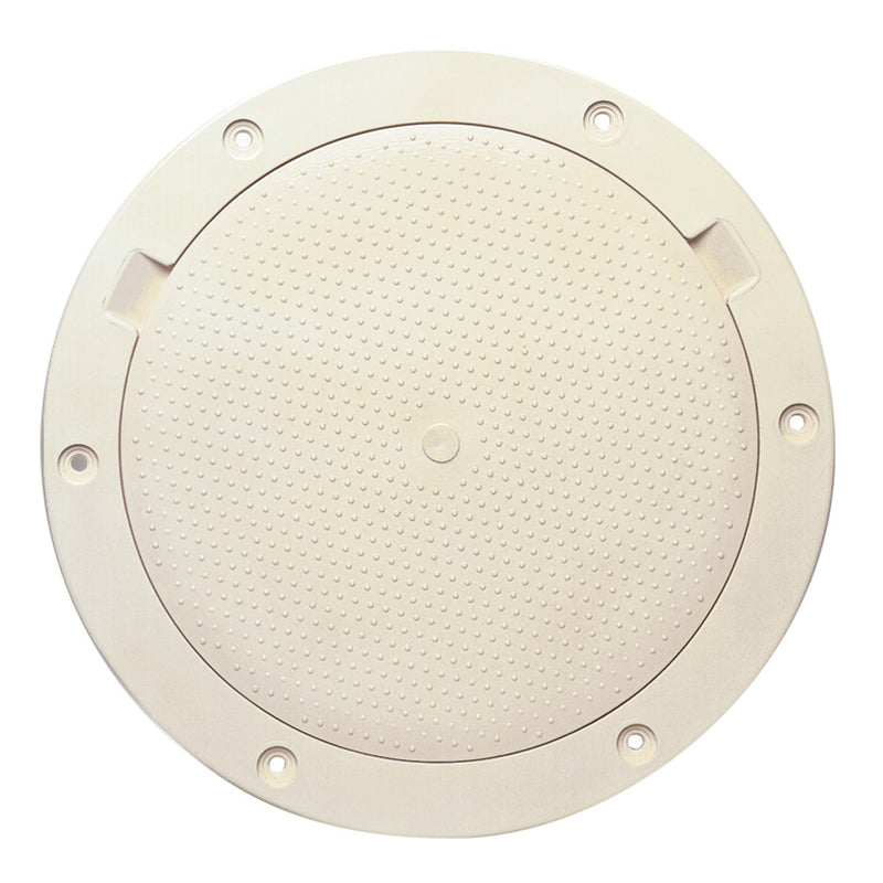 Beckson 8" Non-Skid Pry-Out Deck Plate - Beige [DP83-N] - Mealey Marine