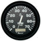 Faria Euro Black 4" Tachometer w/Hourmeter - 7,000 RPM (Gas - Outboard) [32840] - Mealey Marine