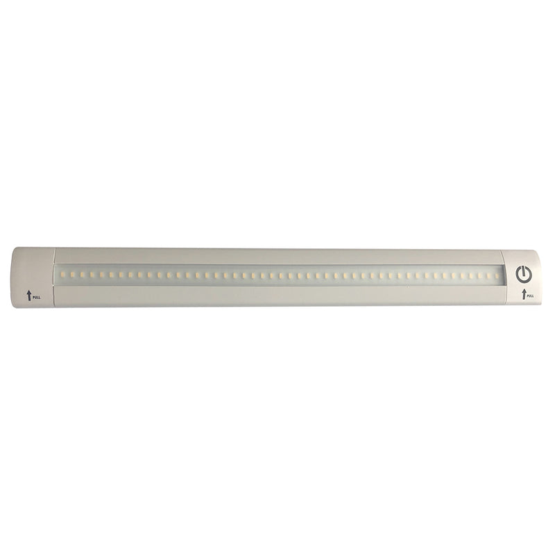 Lunasea LED Light Bar - Built-In Dimmer, Adjustable Linear Angle, 12" Length, 24VDC - Warm White [LLB-32KW-11-00] - Mealey Marine