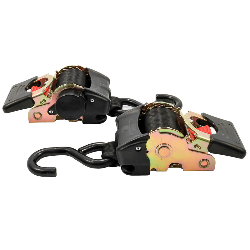 Camco Retractable Tie Down Straps - 2" Width 5.5 Bolt On [50030] - Mealey Marine