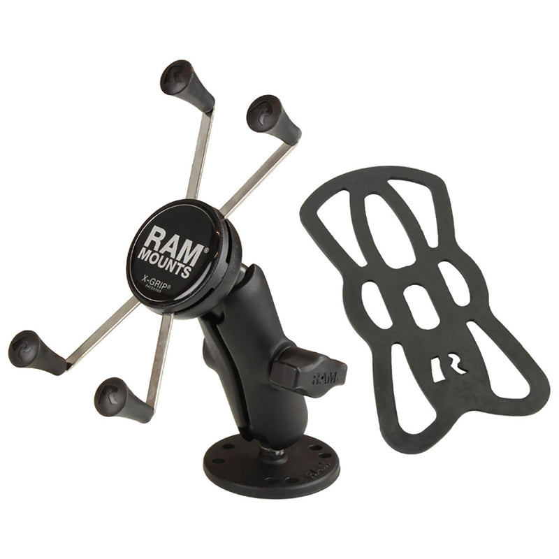 RAM Mount X-Grip Large Phone Mount with Drill-Down Base [RAM-B-138-UN10] - Mealey Marine