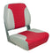Springfield Economy Multi-Color Folding Seat - Grey/Red [1040655] - Mealey Marine