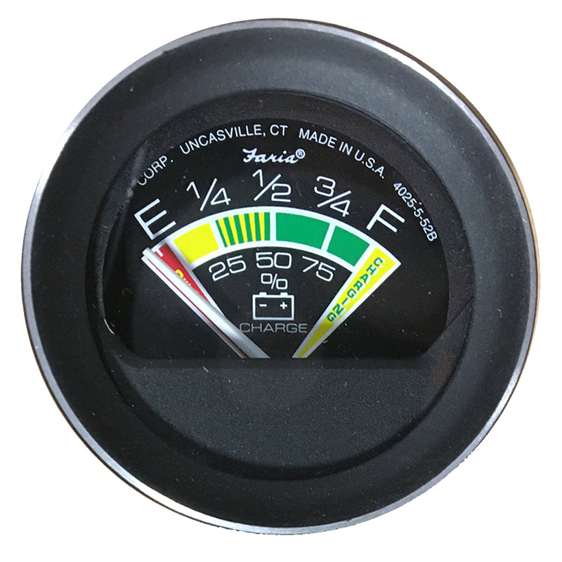 Faria Coral 2" Battery Condition Indicator Gauge [13012] - Mealey Marine