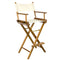 Whitecap Captains Chair w/Natural Seat Covers - Teak [60048] - Mealey Marine