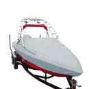 Carver Sun-DURA Specialty Boat Cover f/22.5 Sterndrive V-Hull Runabouts w/Tower - Grey [97122S-11] - Mealey Marine