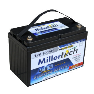 Millertech Lithium 12V 100Ah Cranking Battery - 1150 CCA