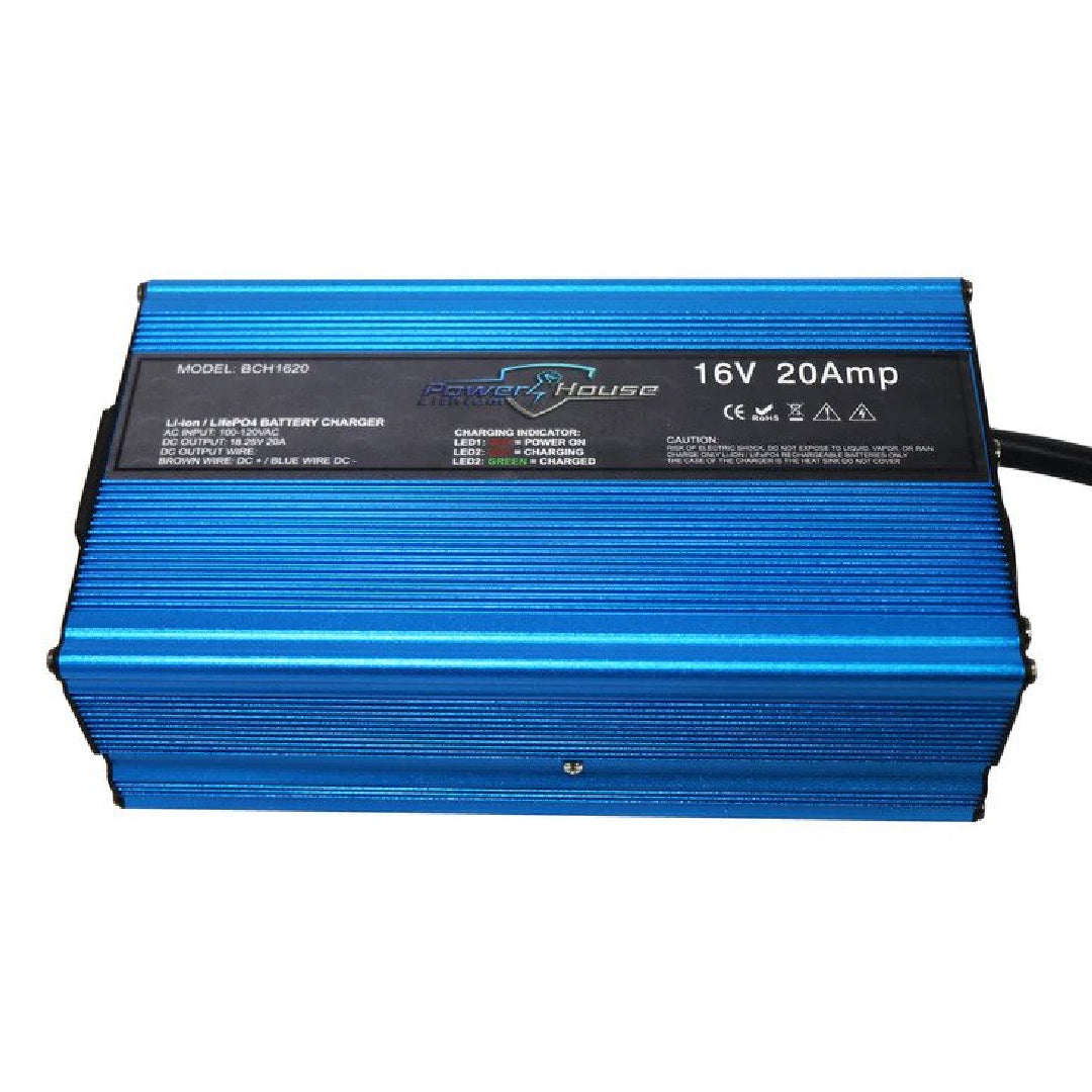 PowerHouse Lithium 16V 20A Lithium Battery Charger