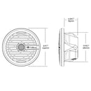 Roswell R1 8 Marine Speakers - Black - 100W RMS  200W Peak Power [C920-1611]