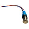 Bluewater 22mm Push Button Switch - Nav/Anc Contact - Blue/Green/Red LED - 1' Lead [9059-3114-1]