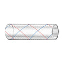 Trident Marine 5/8" x 50' Clear Reinforced PVC Hose Tubing Red  Blue Tracer [162-0586]