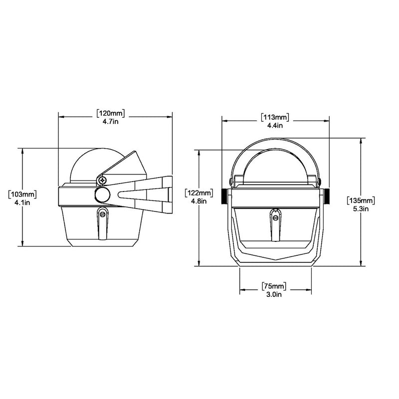 Ritchie B-51 Explorer Compass - Bracket Mount - Black [B-51]