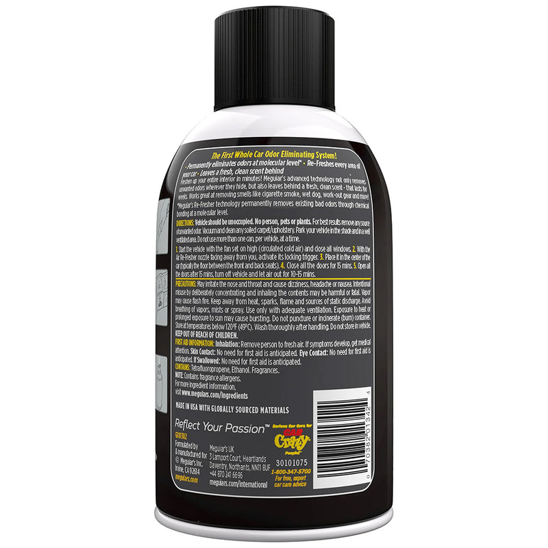 Meguiar's Whole Car Air Refresher Odor Eliminator - Black Chrome Scent [G181302]
