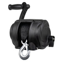 Powerwinch Premier Series Winch 2000lb, 8", Crank Arm - Carbon Black [21300-W-2000-8-B-R]
