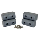 Caliber BunkWrap End Cap 2x4" Grey Accessory Kit w/Stainless Steel Hardware *4-Pack [23051]