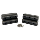 Caliber BunkWrap End Cap 2x6" Black Accessory Kit w/Stainless Steel Hardware *4-Pack [23053-BK]