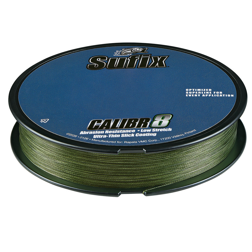 Sufix Calibr8 Braid 300yds 8lb - Low Vis Green [694-108G]