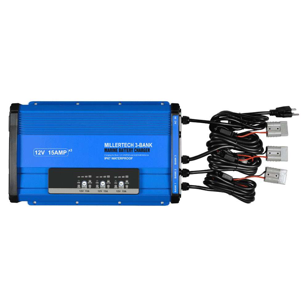 Millertech Lithium 12V 15A Lithium Battery Charger