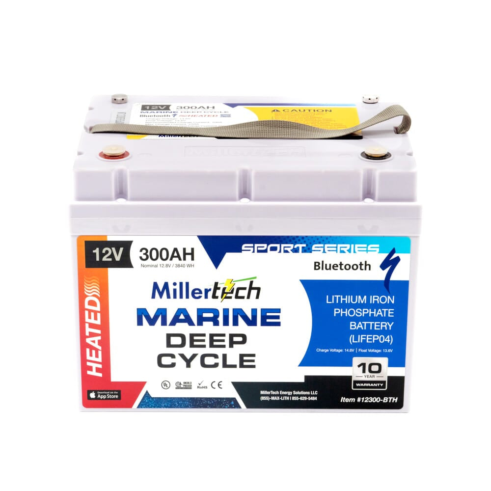 Millertech Lithium 12V 300AH Deep Cycle Battery