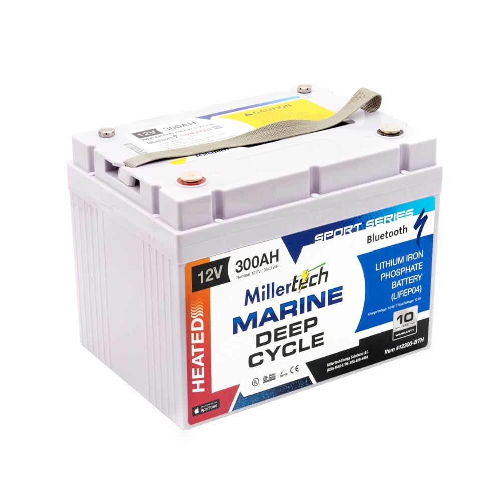 Millertech Lithium 12V 300AH Deep Cycle Battery