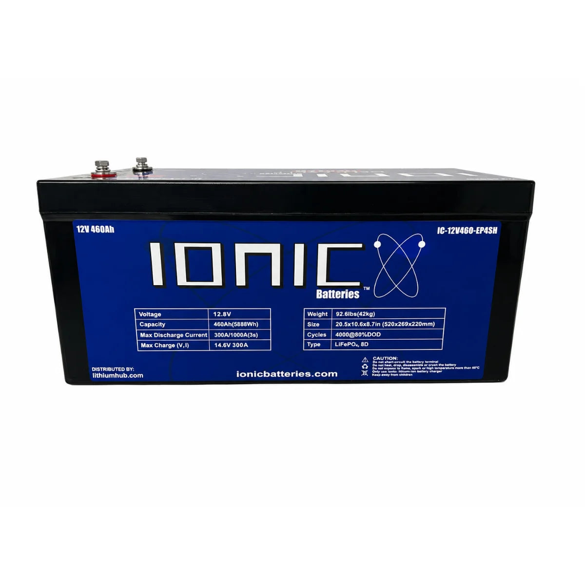 Ionic Lithium 12V 460AH Deep Cycle Battery