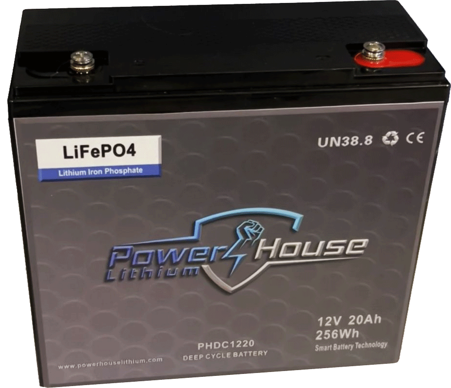 PowerHouse Lithium 12V 20AH Deep Cycle Battery